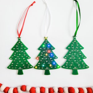 Circuit board Christmas tree ornament image 4