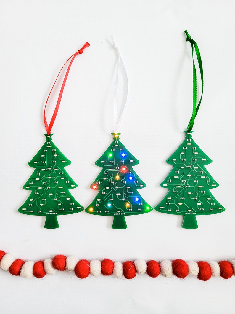 Circuit board Christmas tree ornament image 4