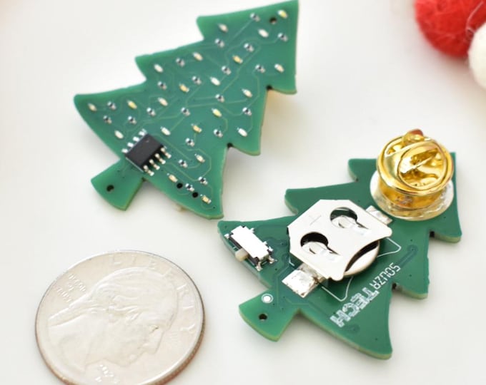 Circuit Board Christmas Tree Pin