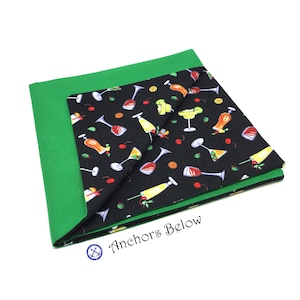 Cocktail Pocket Square, Martini Pocket Square, Margarita Pocket Square, Wine Pocket Square, Green Pocket Square Kentucky Derby Pocket Square