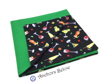 Cocktail Pocket Square, Martini Pocket Square, Margarita Pocket Square, Wine Pocket Square, Green Pocket Square Kentucky Derby Pocket Square