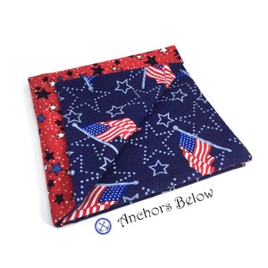 American Flag Pocket Square, USA Pocket Square, Red White and Blue Star Pocket Square, 4th of July Pocket Square, Stars and Stripes Hankey