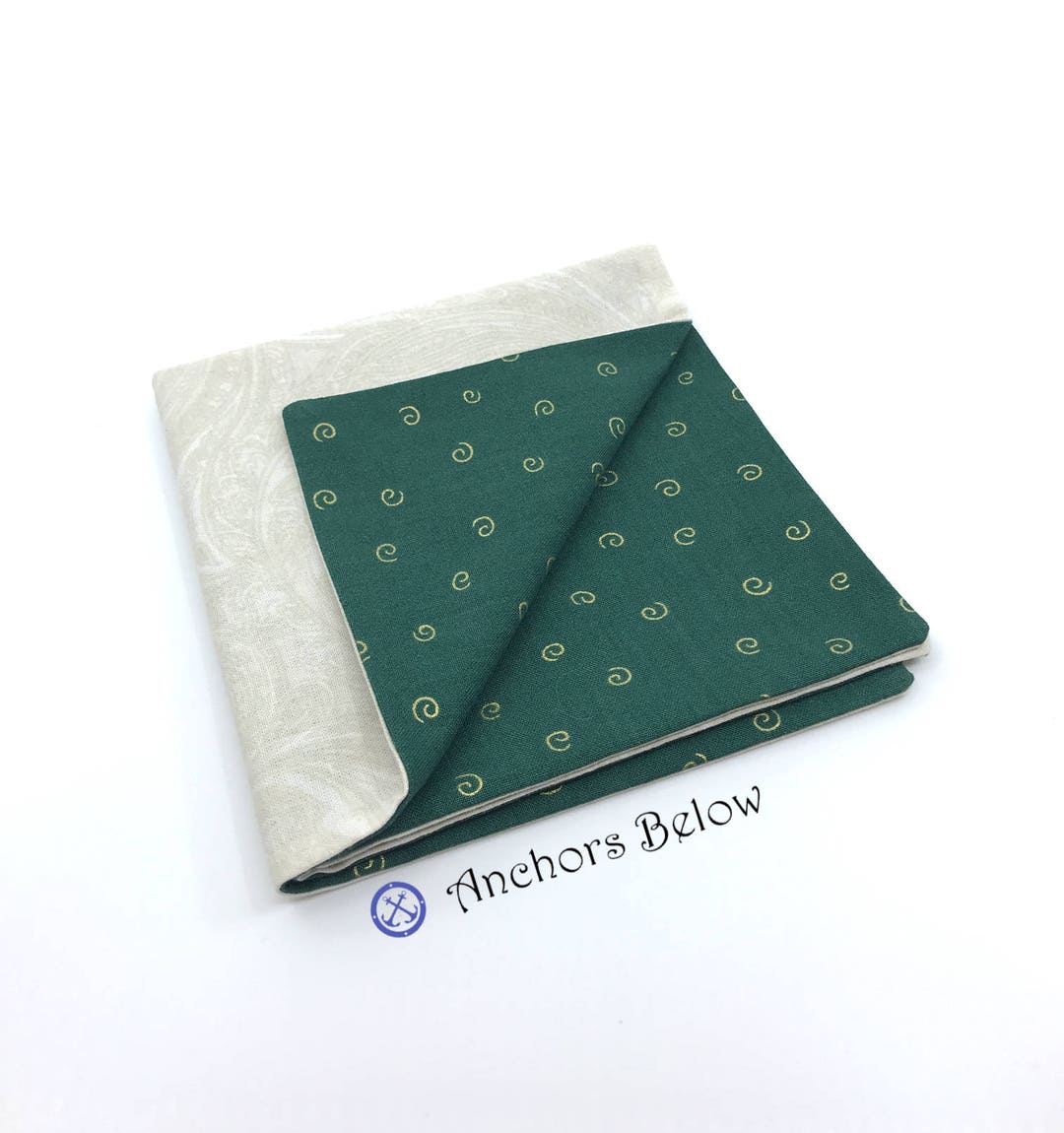Emerald Green Pocket Square, Cream Pocket Square, off White Pocket ...