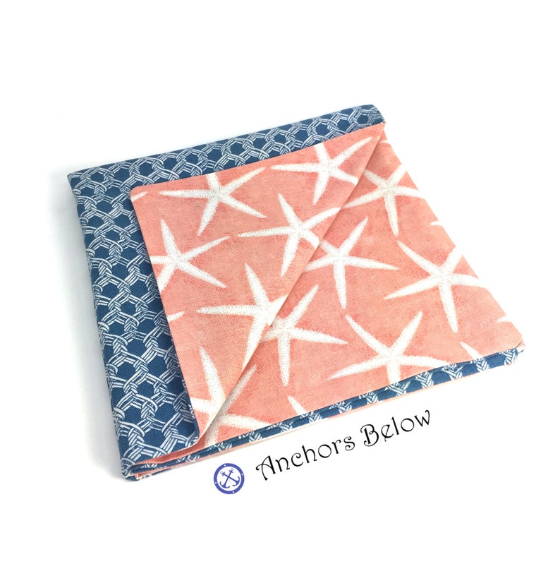 Starfish Pocket Square Nautical Pocket Square Seaside Pocket Etsy