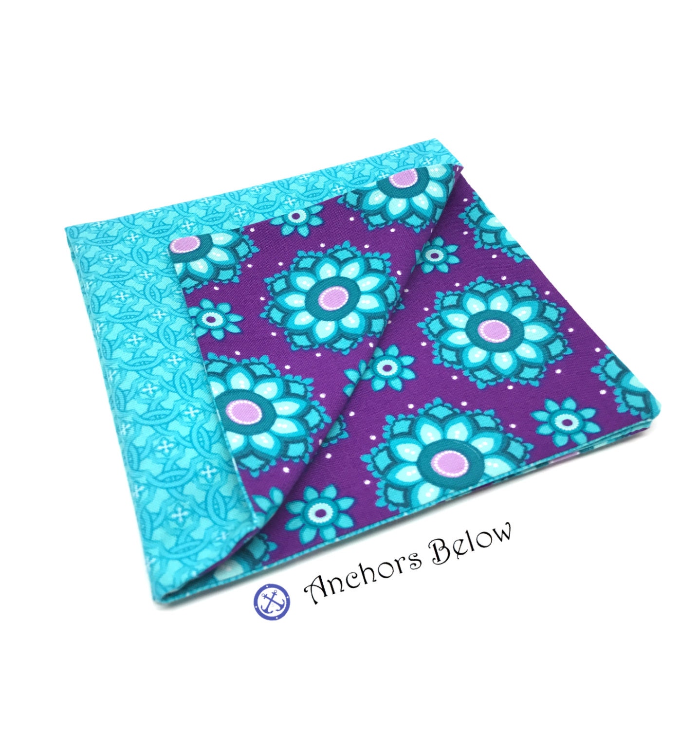 Purple Galaxy AOP Printed Pocket Square by TooLoud