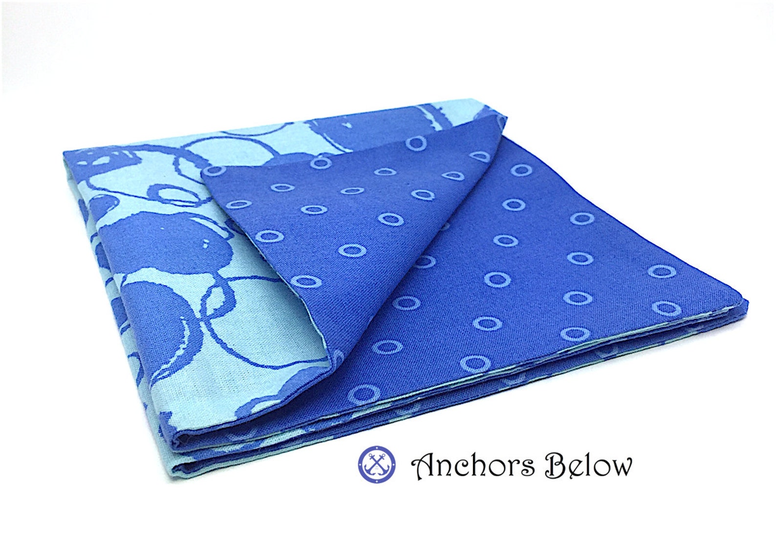 Blue Polka Dot Pocket Square, Bubble Pocket Square, Light Blue Pocket ...