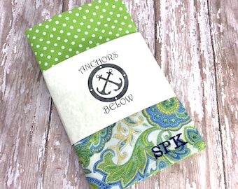 ADD ON Custom Embroidery Pocket Square - Embroidered Pocket Square - Monogrammed Pocket Square