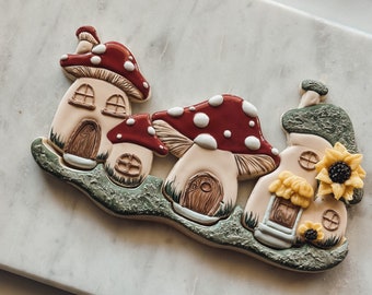 BYO Fairytale Mushroom village set of 4 cookie cutters