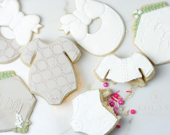 Gender reveal cookie cutter set