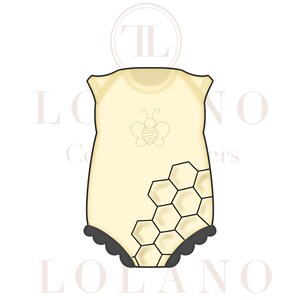 Juego de cortadores de galletas con forma de abeja bebé imagen 3