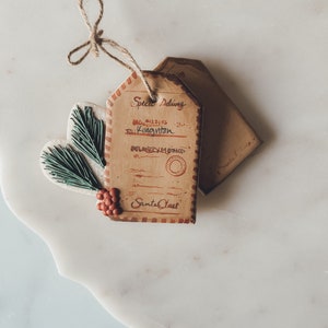 Tag with Holly Cookie Cuuter