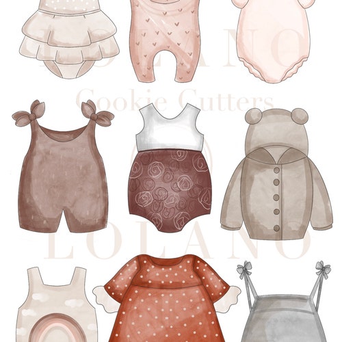 Baby Romper Cookie Cutter Etsy