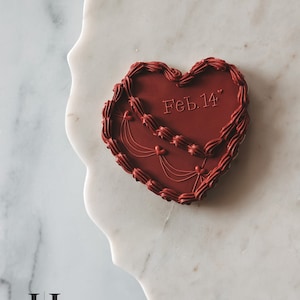Emporte-pièce pour gâteau coeur vintage pour la Saint-Valentin