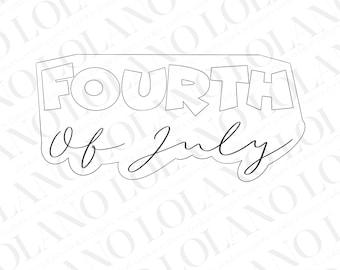Fourth of July cookie cutter plaque 2