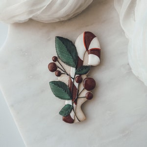 Candy Cane with Holly Cookie Cutter