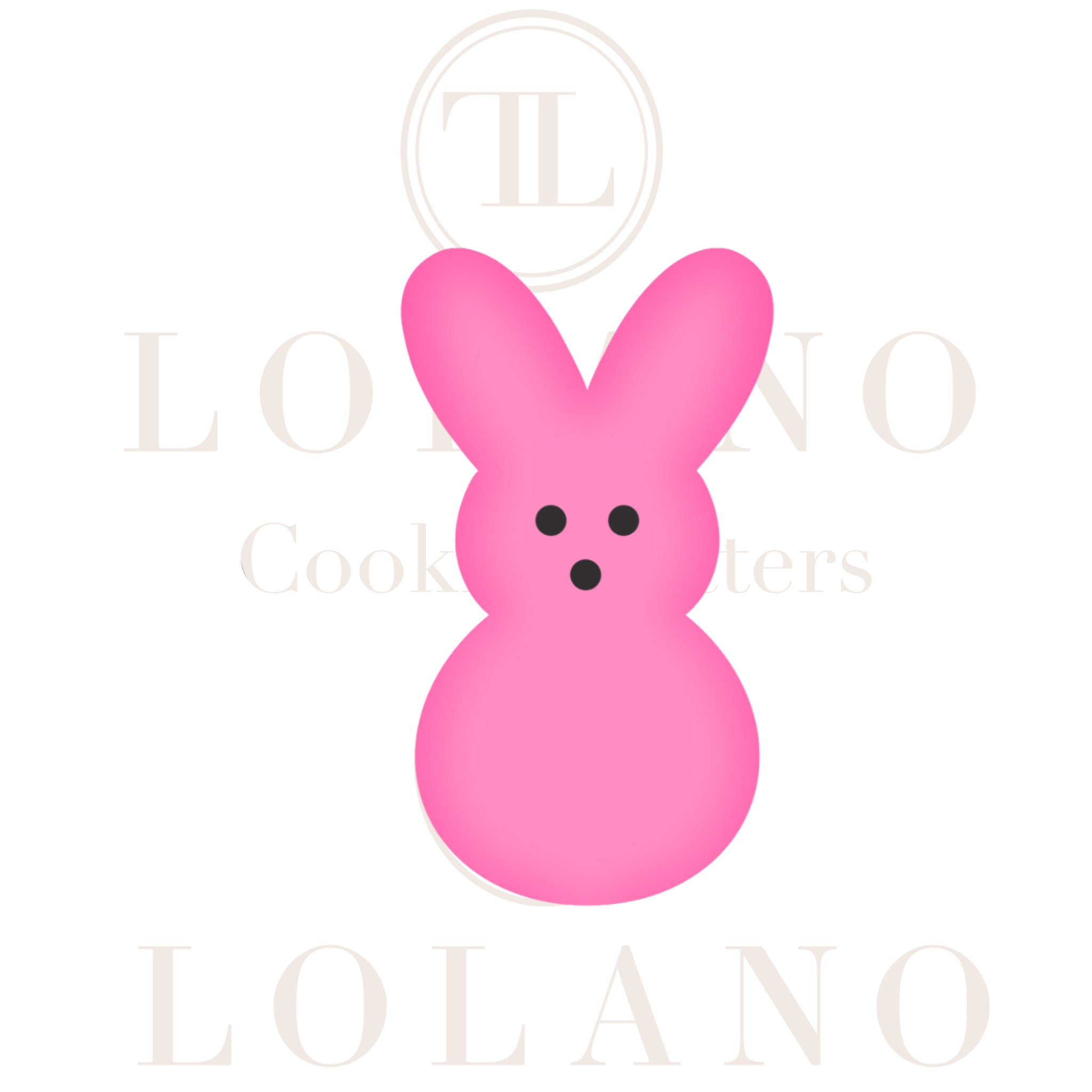 Marshmallow Peep Bunnies and Chic Cookie Cutter Set Etsy