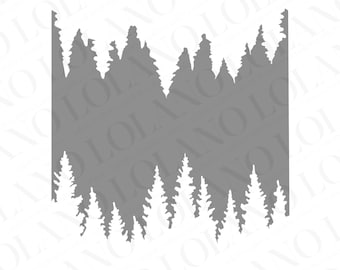Forest cookie/ cake stencil