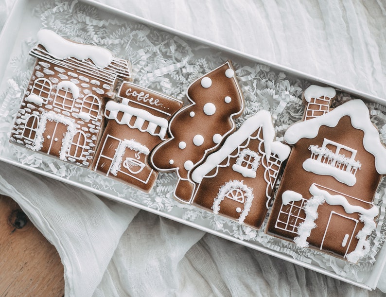 BYO Christmas Village Cookie Cutter Set of 5 - Etsy