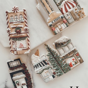 Christmas Village Collection set of 3 Cookie Cutters