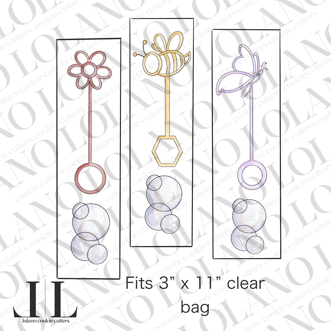 Bubble Wands With Bubble Cookie Cutters Etsy