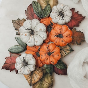 Fall leaves and pumpkin cookie cutters