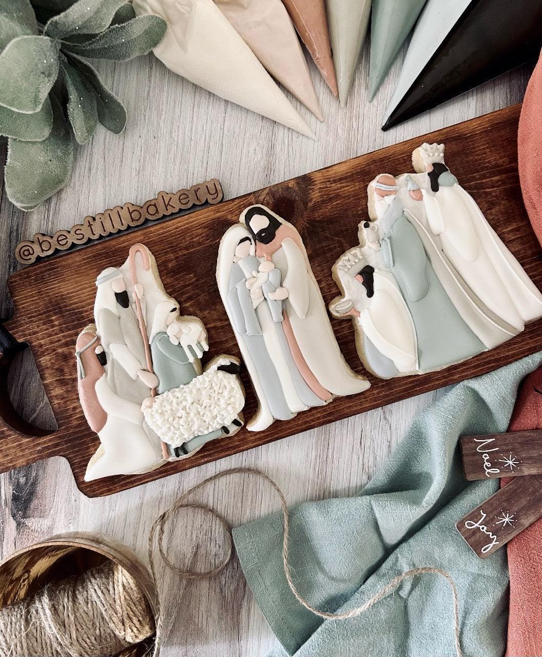 Weihnachtskrippe Cookie Cutters von Be Still Bakery
