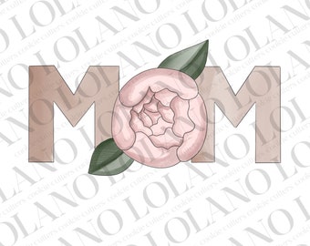 Mom with florals cookie cutter