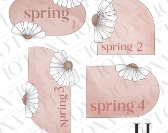 Spring cookie cutter plaques
