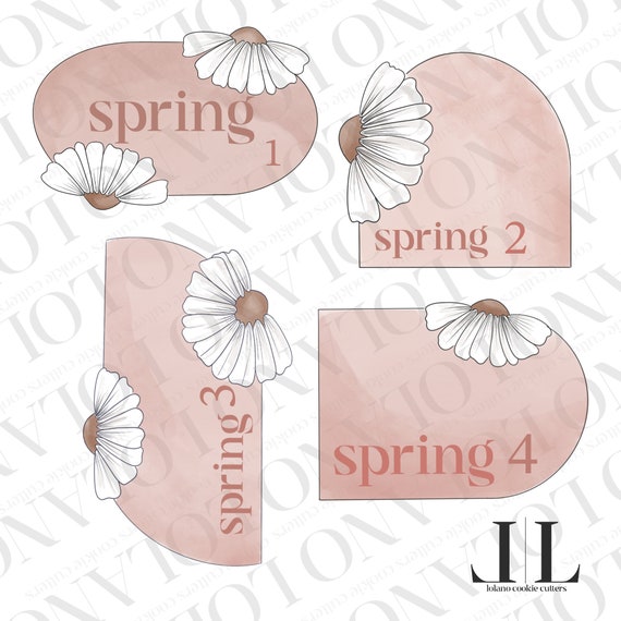Spring cookie cutter plaques