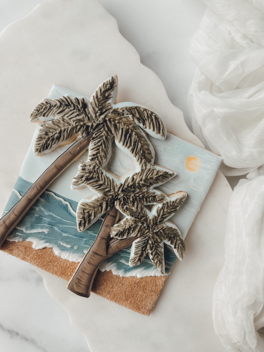 BYO Beach Theme Cookie Cutter Set of 2 Etsy