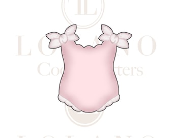 Cute baby girl onesie cookie cutter