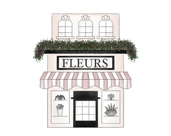 French flower shop cookie cutter
