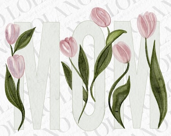 Tall MOM with Tulips set of 3 Cookie Cutters