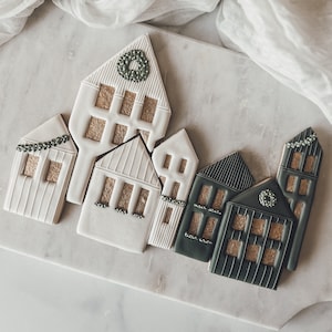 Christmas Farmhouse Neighborhood Cookie Cutter set of 7