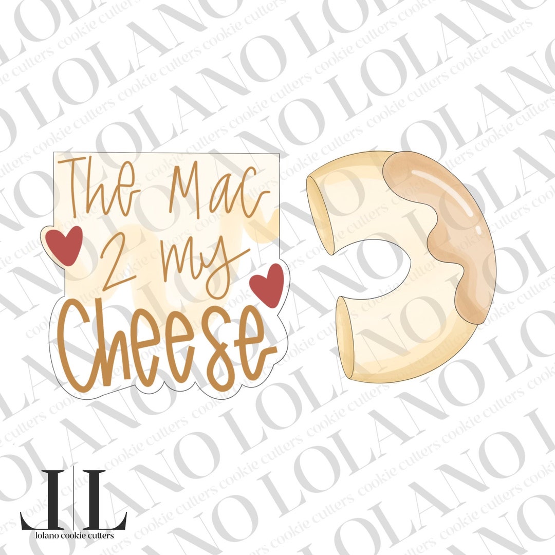 Mac and Cheese Valentine's Day Cookie Cutters Etsy