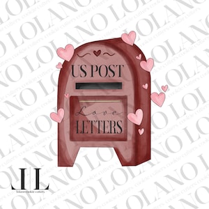 Mailbox with hearts cookie cutter
