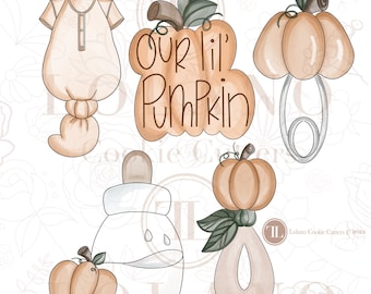 Little pumpkin/ baby shower/ thanksgiving cookie cutters