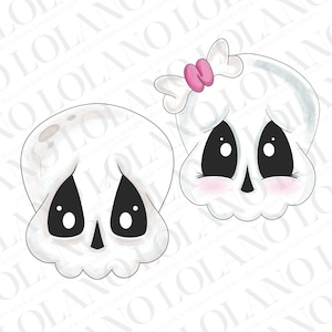 Cute baby skull cookie cutters