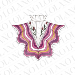 Mexican dance dress cookie cutter