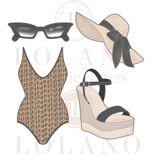 Designer swimsuit cookie cutters DESIGNER SWIM SET