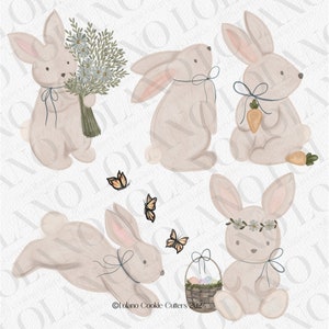 Cute Bunny Cookie Cutters