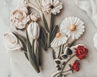 Tall Spring Flower Cookie Cutters