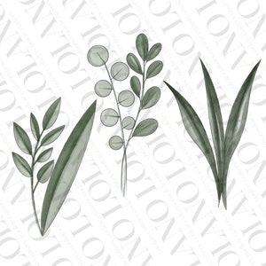 Tall spring greenery leaves cookie cutters