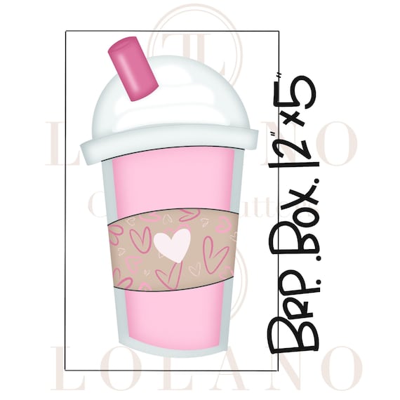 BYO Valentine's Day Iced Coffee Cookie Cutter - Etsy
