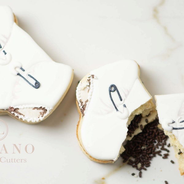 Juego de cortadores de galletas para pañal sucio, revelación de género y baby shower