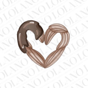 Heart churro cookie cutter