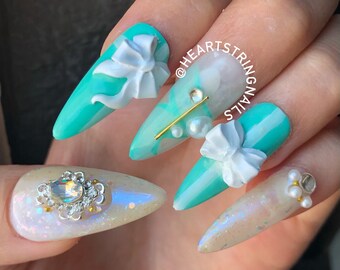 Tiffany Blue Nails Etsy Tiffany Blue Nails Etsy