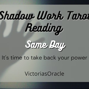 Shadow Work Tarot Reading, Shadow Work Reading,Shadow Self, Shadow Work Oracle Reading,Same Day Shadow Work Reading,