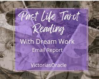 Past Life Tarot Reading With Dream Work, Dream Medium, Oracle Cards, Lenormand Reading, Pendulum, Crystal Ball, Parallel Universe, Fast