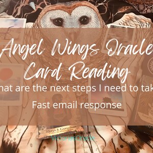Angel Wings Oracle Card Reading, Angel and Spirit Guide passi per la direzione, Space for Magic Oracle, Angeli e Guardiani, Lettura intuitiva
